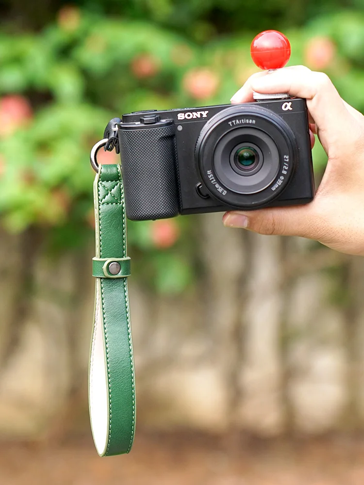 Universal Camera Hand Wrist Strap Tree-oil Leather Durable Adjustable for sony a6400 a6000 zve10 zv1f fuji xs10 xt canon g7x g1