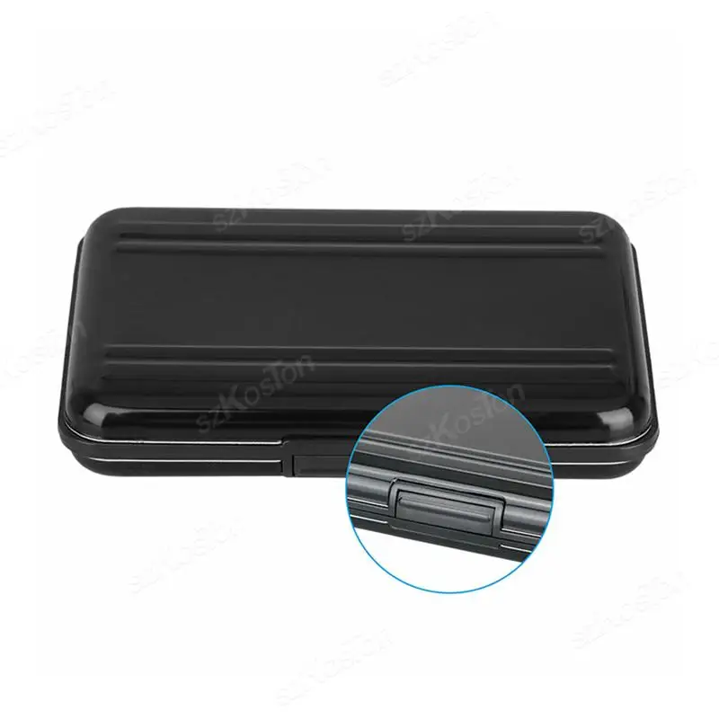 Funda impermeable para tarjeta SD, soporte para tarjeta Micro SD, espuma suave, Interior, caja de almacenamiento con cordón, 12 ranuras