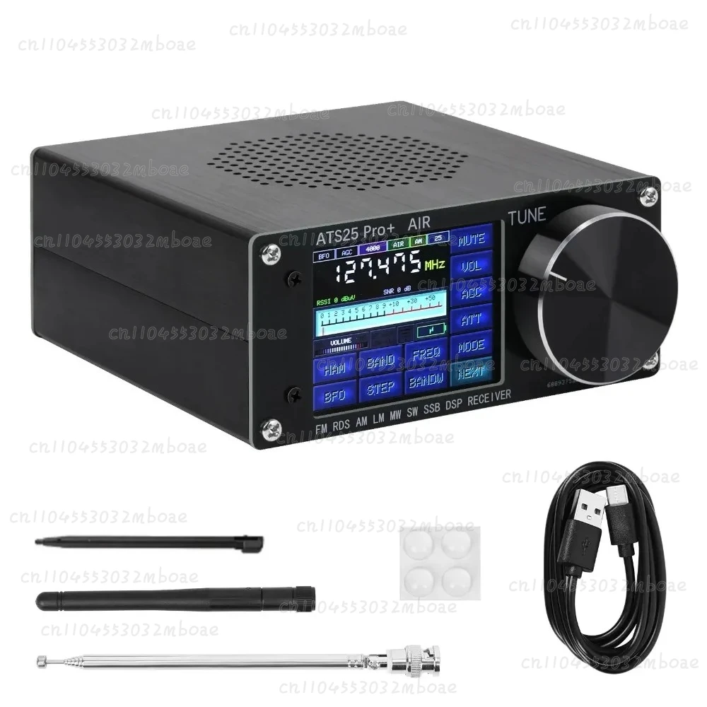 ATS25 Pro+ Aviation Band SDR Receiver 118M-135.975MHz FM SW SSB MW LW Air Band Receiver with Bluetooth Wifi And SI5351