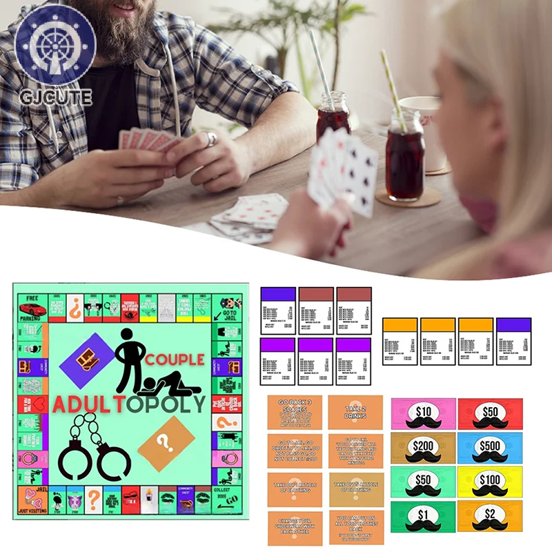 Adultopoly Board Game Couples Adultopoly Date Night Game Fun Interactive Relationship Card Game Conversation Cards For Couples