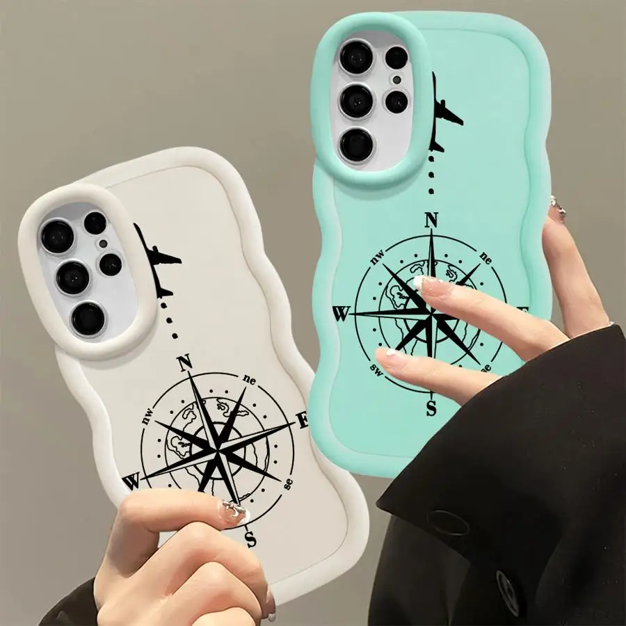 Airplane Top Travel Soft Phone Cover Case for Samsung Galaxy S26 S23 Plus S20 FE S24 S22 Ultra S21 S24+ S25 S25+