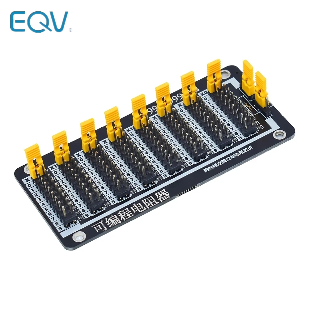 7 Seven Decade 1R - 9999999R Programmable Adjustable SMD Resistor Slide Resistor Board Step Accuracy 1R 1% 1/2 Watt Module 200V