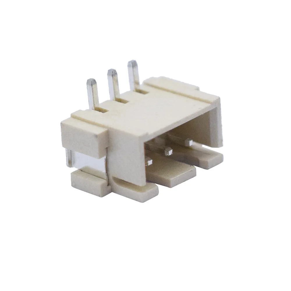 Connector 2.54mm pitch vertical patch pin holder Single row pin heat-resistant beige terminal connector XH