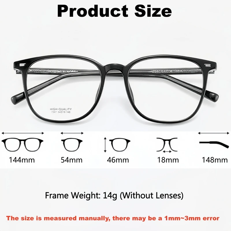 YIMARUILI Retro Oval Myopia Hyperopia Progressive Multifocal Optical Prescription Glasses Men and Women Fashion Recipe Eyeglass