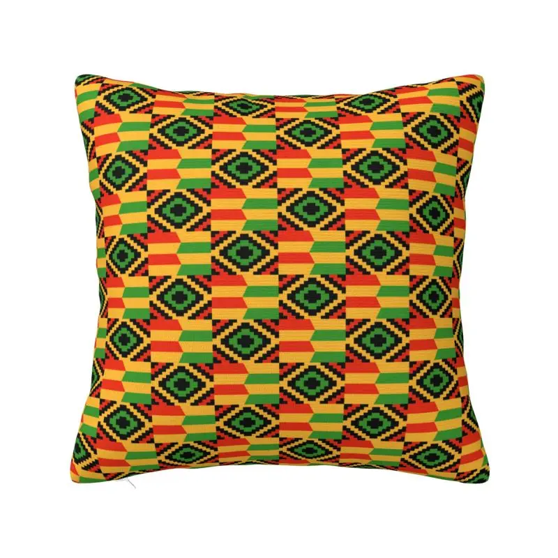 Ethnic Tribal Ankara African Zig Zag Pattern Throw Pillow Case Home Decorative Sofa Cushion Cover Polyester Cozy Pillowcase