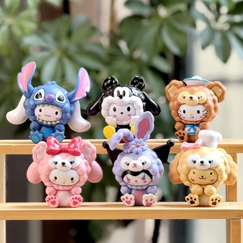 

Новое поступление, 1/6 шт.: Мелодия и Куроми, трансформируйте в настольное украшение с изображением Микки Стар и Дейзи