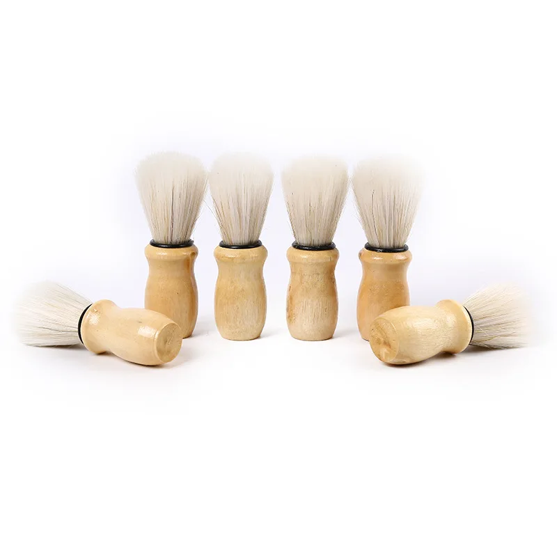 New 600 pcs/lot Bristles Hair Shaving Brush For Men Wooden handle Brushes,Badger Professional Salon Tool