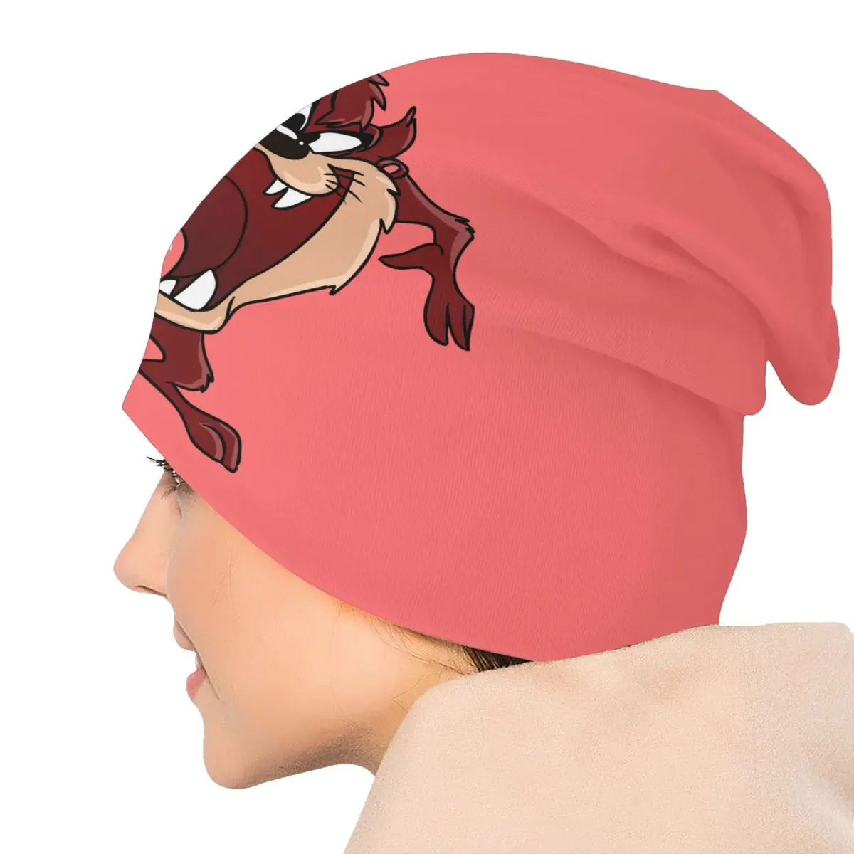 مخصص تسمانيا الشيطان بونيه القبعات الهيب هوب الحياكة قبعة للرجال النساء شتاء دافئ تاز الكرتون أنيمي Skullies Beanies قبعات