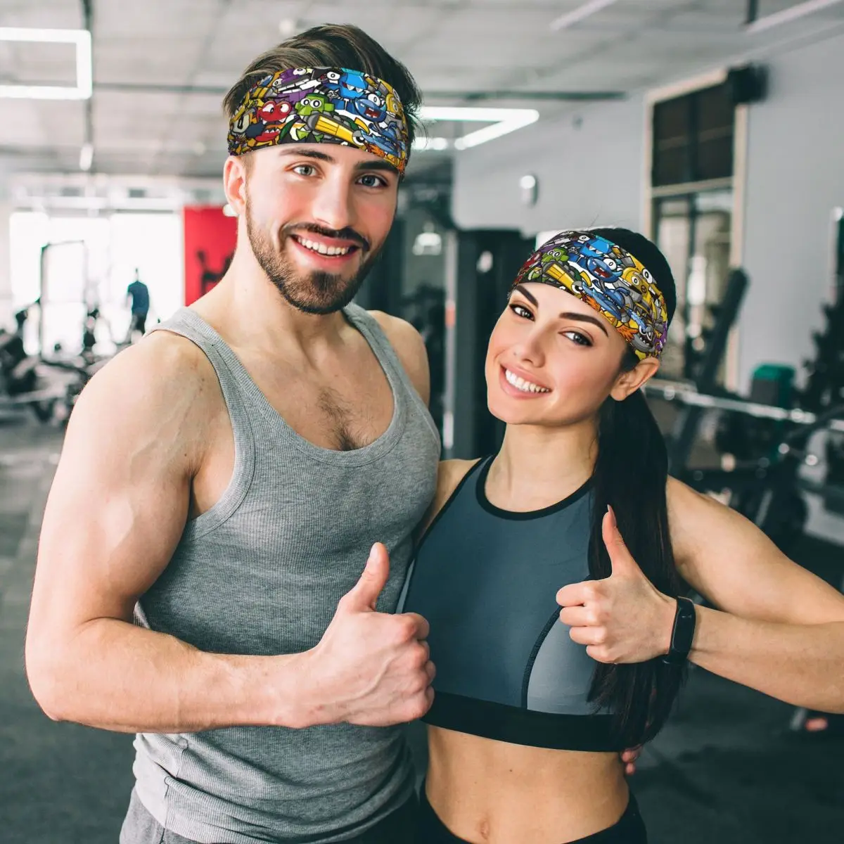 عصابة رأس رياضية كرتونية من Game Mixels للرجال والنساء، عصابة رأس رياضية مرنة ماصة للرطوبة والتلفزيون الرسوم المتحركة الأمريكية