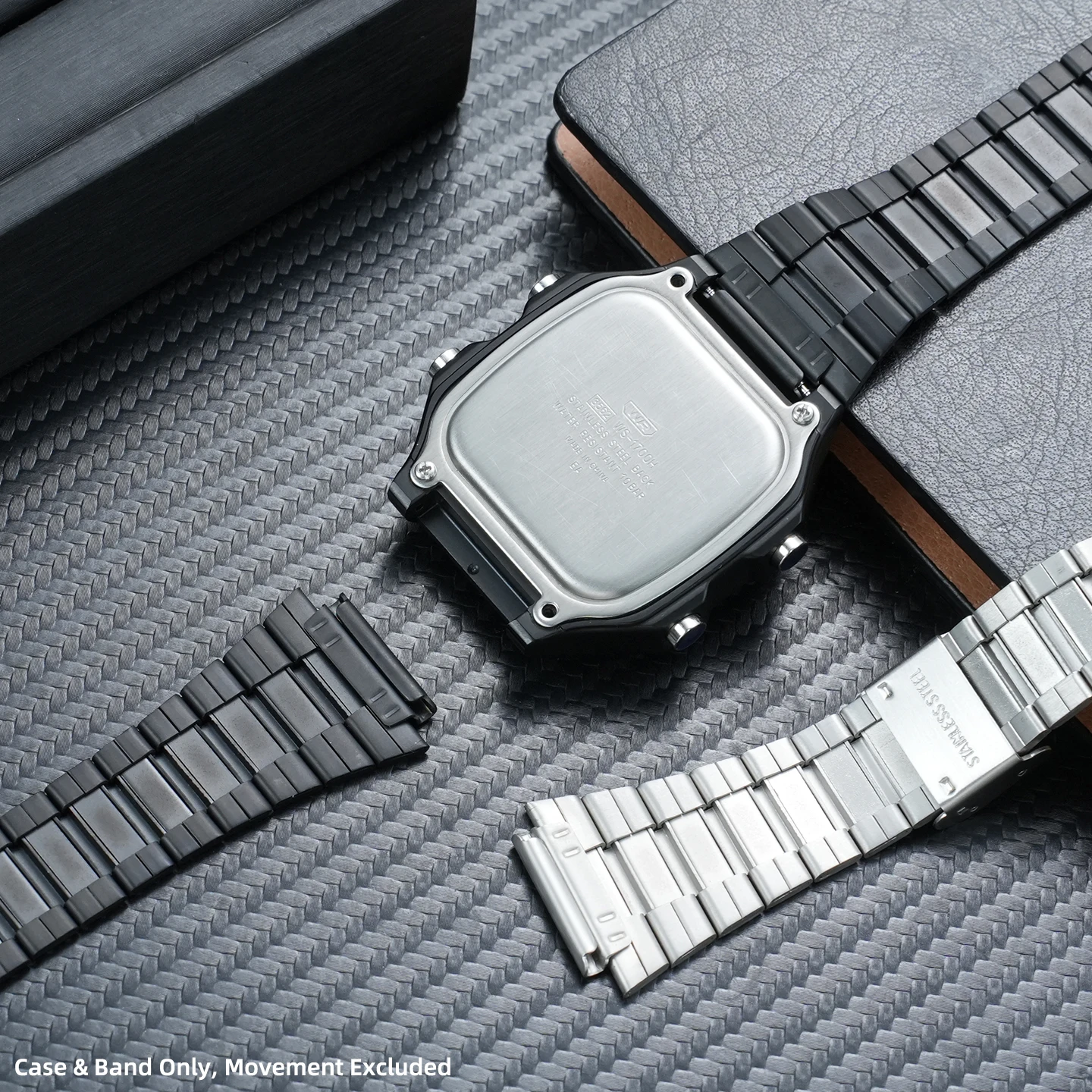 Stainless Steel Watch Case Band Full Mod Kit for Casio AE1200 AE1300 WS-1700 Metal Bracelet Replacement Modification Accessories view 4