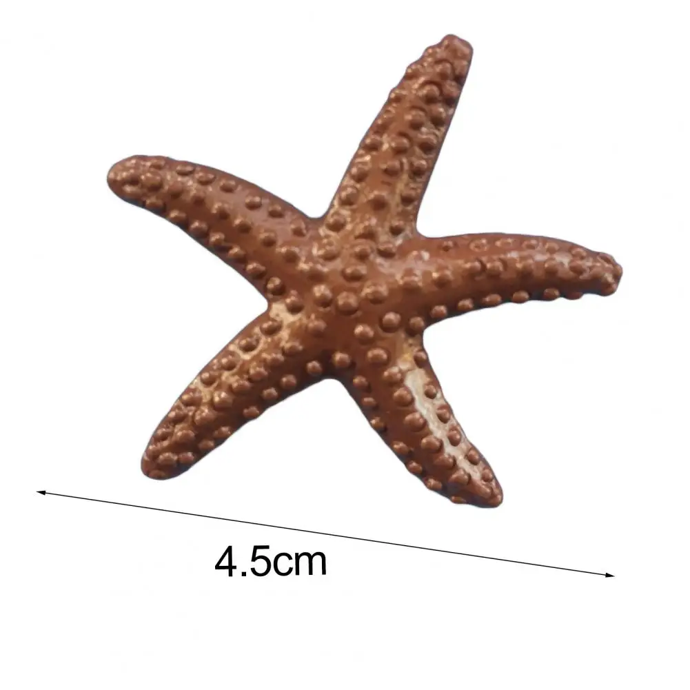 Tiny Artificial Starfish Resin Figurines for Aquarium Decoration Simulation Fish Ornaments Fish Tank Diy Micro-landscape Decor