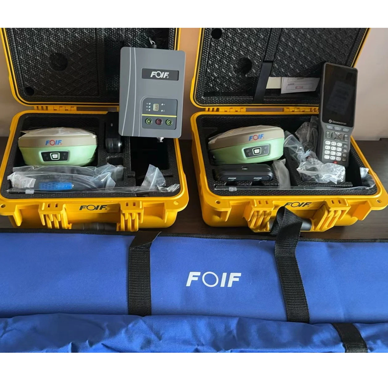 FOIF A90 GPS RTK 800 canais Rover ou Receptor Base Equipamento de pesquisa GPS Receptor Gnss Rtk de levantamento terrestre de frequência dupla