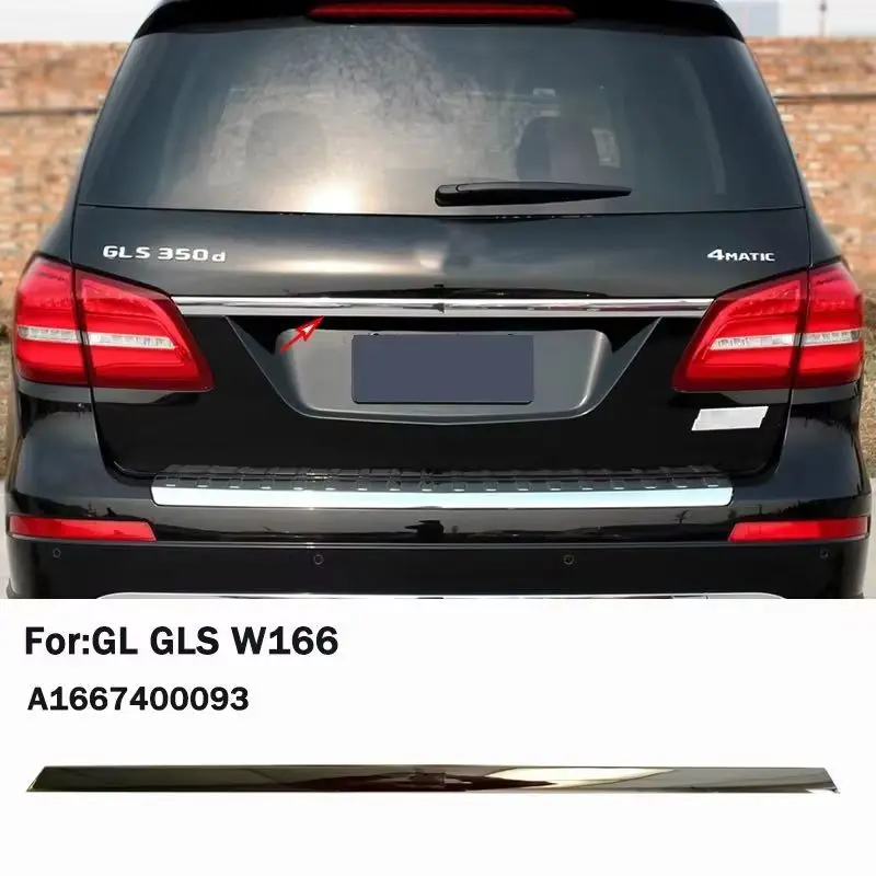 A1667400093 For Mercedes Benz GL GLS X166 W166 400 350 320 500 Trunk Rear Back Door Tailgate Handle Chrome Trim Chromium Styling