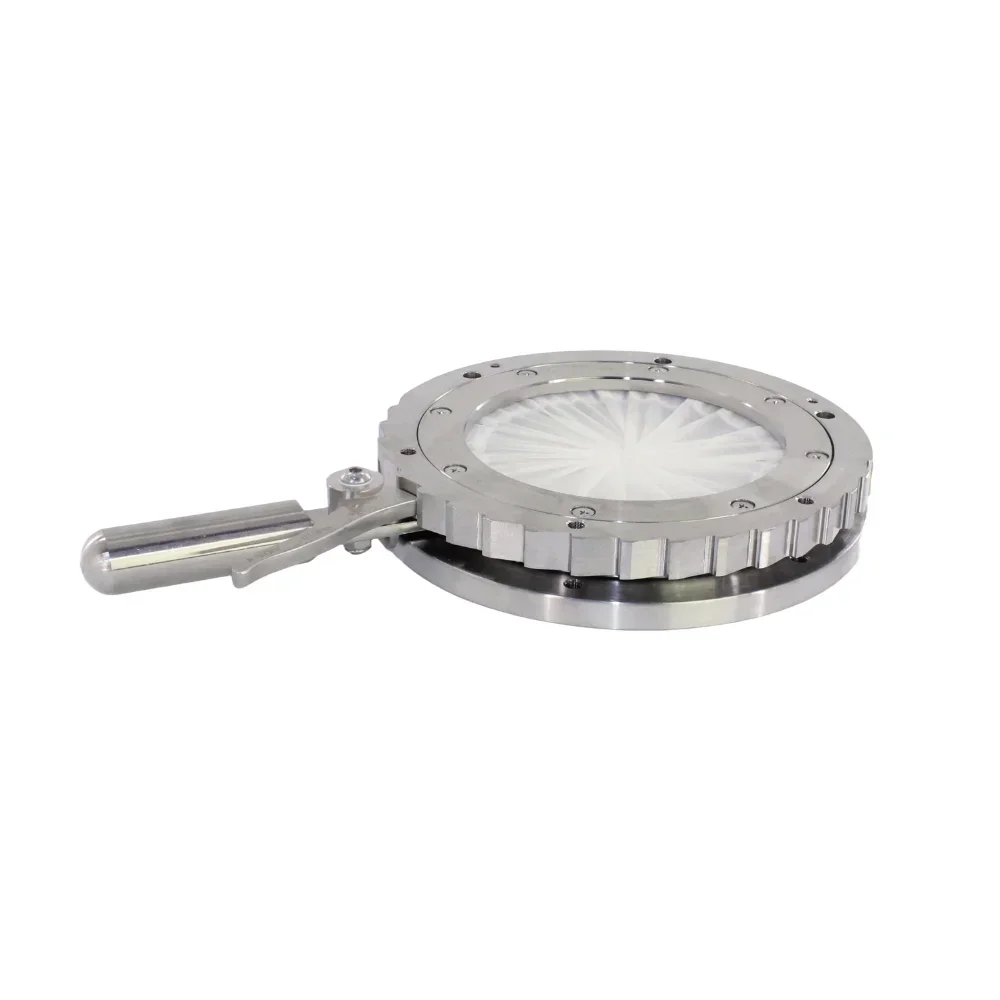 2026/DN200 8inch Iris Double Diaphragms valves Stainless Steel 304 Polyester Sleeve for Powder Solid Flowing