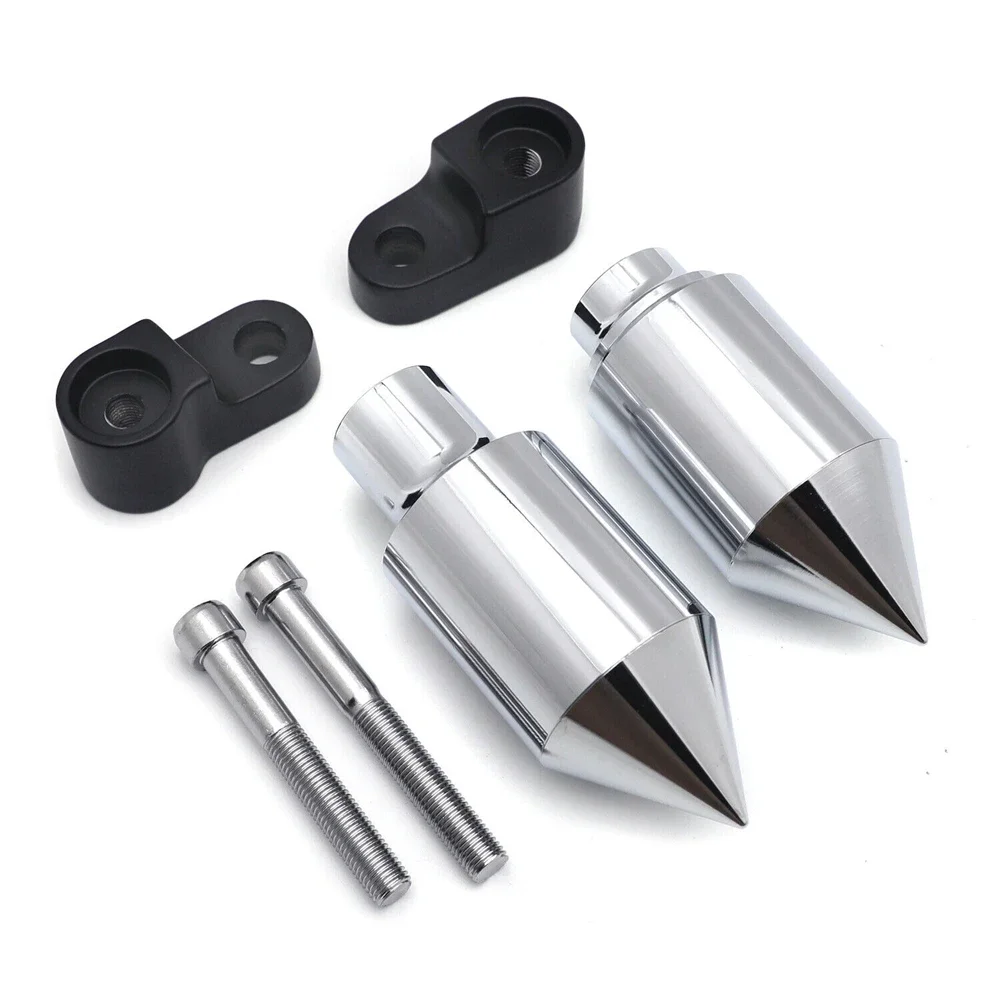 Crash Protector Aluminum For Honda CBR 600RR 2007-2008 Aftermarket Motorcycle Parts Chrome Spike Frame Sliders