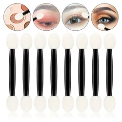 25 Pcs Professional Sponge Stick Eye Shadow Brush Applicator Cosmetic Makeup Double-head Eyeshadow Tools