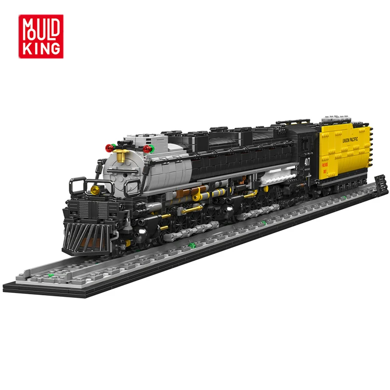 

MOULD KING 3040PCS Wheeled Steam Train Remote Control Model Locomotive Building Blocks Educational Toy Kid Toys Car Gifts 12049