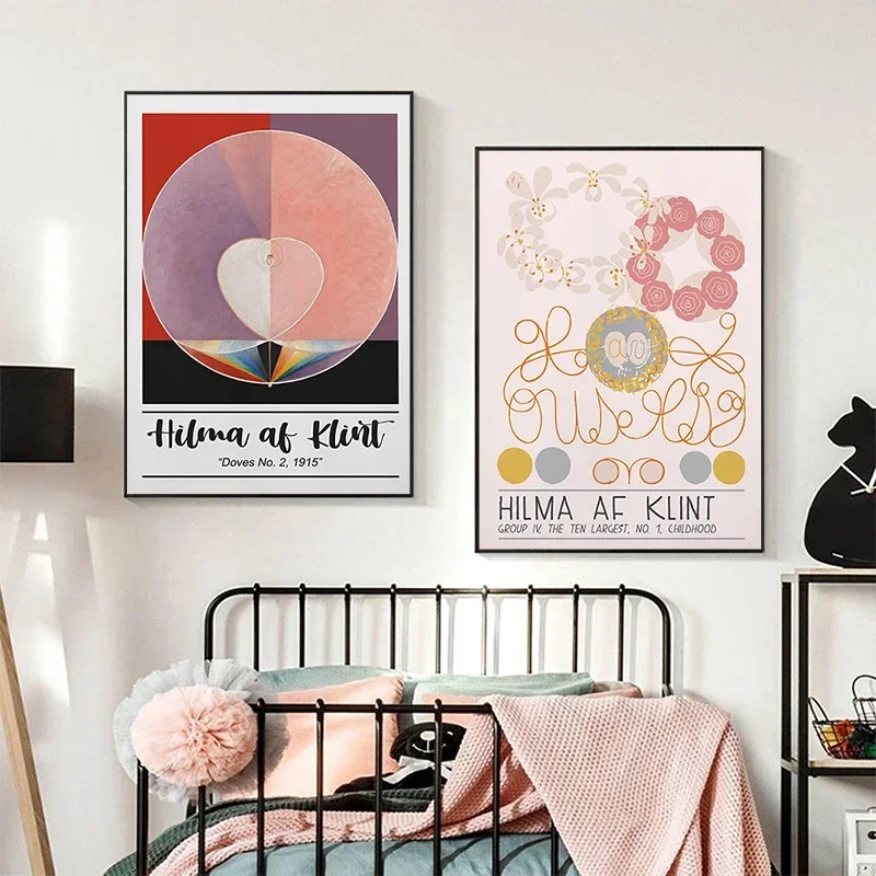 Tree of Knowledge Hilma Af Klint Prints Poster Abstract Swedish Canvas Painting Vintage Exhibition Wall Art Picture Home Decor