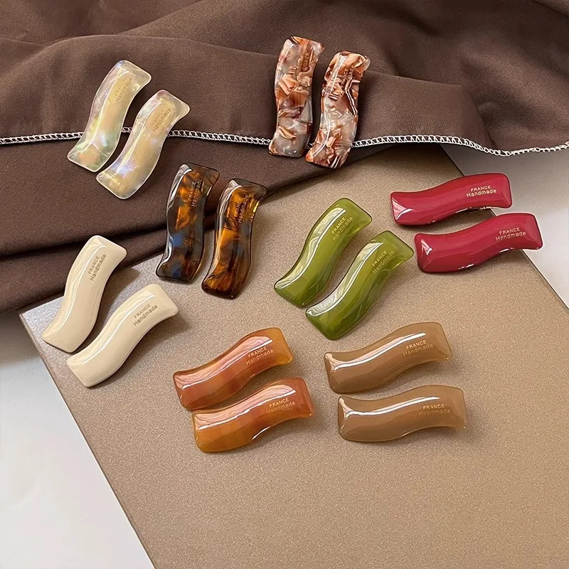 กิ๊บติดผมทรงหางม้าสูง ขนาดเล็ก ทำจากอะซิเตท  กิ๊บหนีบผม กิ๊บติดผม กิ๊บหนีบผม  เครื่องประดับผมสำหรับผู้หญิง กิ๊บหน้าม้า กิ๊บฉลาม