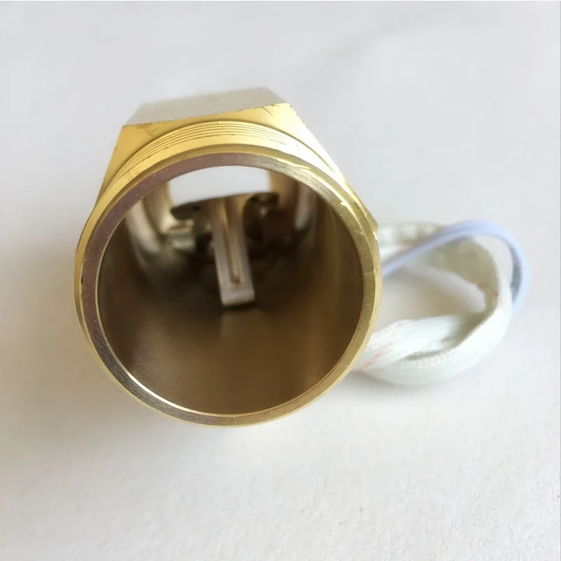 Water flow switch 1 inch outer tooth DN25 baffle type flow signal sensor Yizheng copper induction switch normally closed type