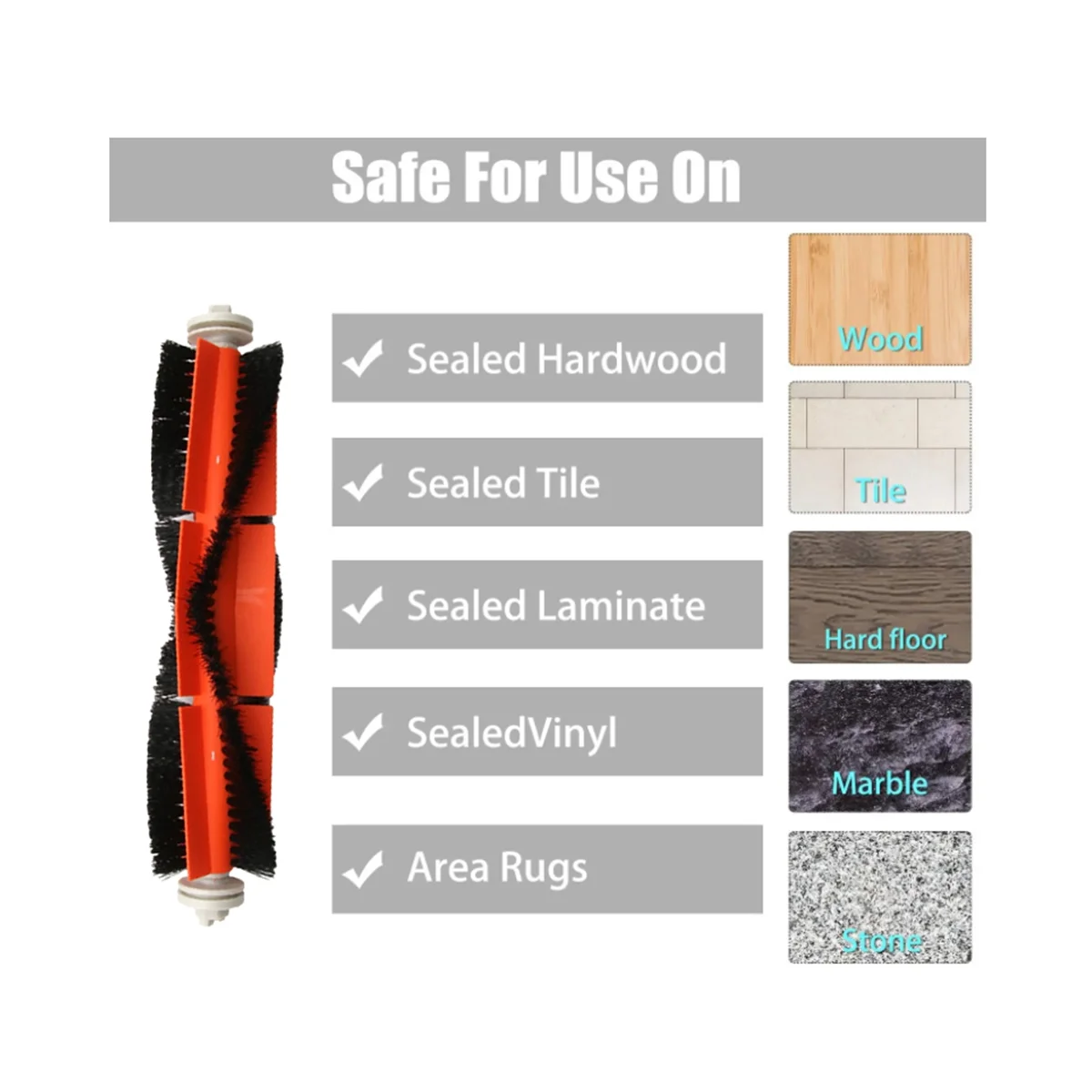 แปรงหลักสําหรับ SDJQR01RR 1S / S50 S55 T6 T7 P50 เครื่องดูดฝุ่นทําความสะอาดในครัวเรือน