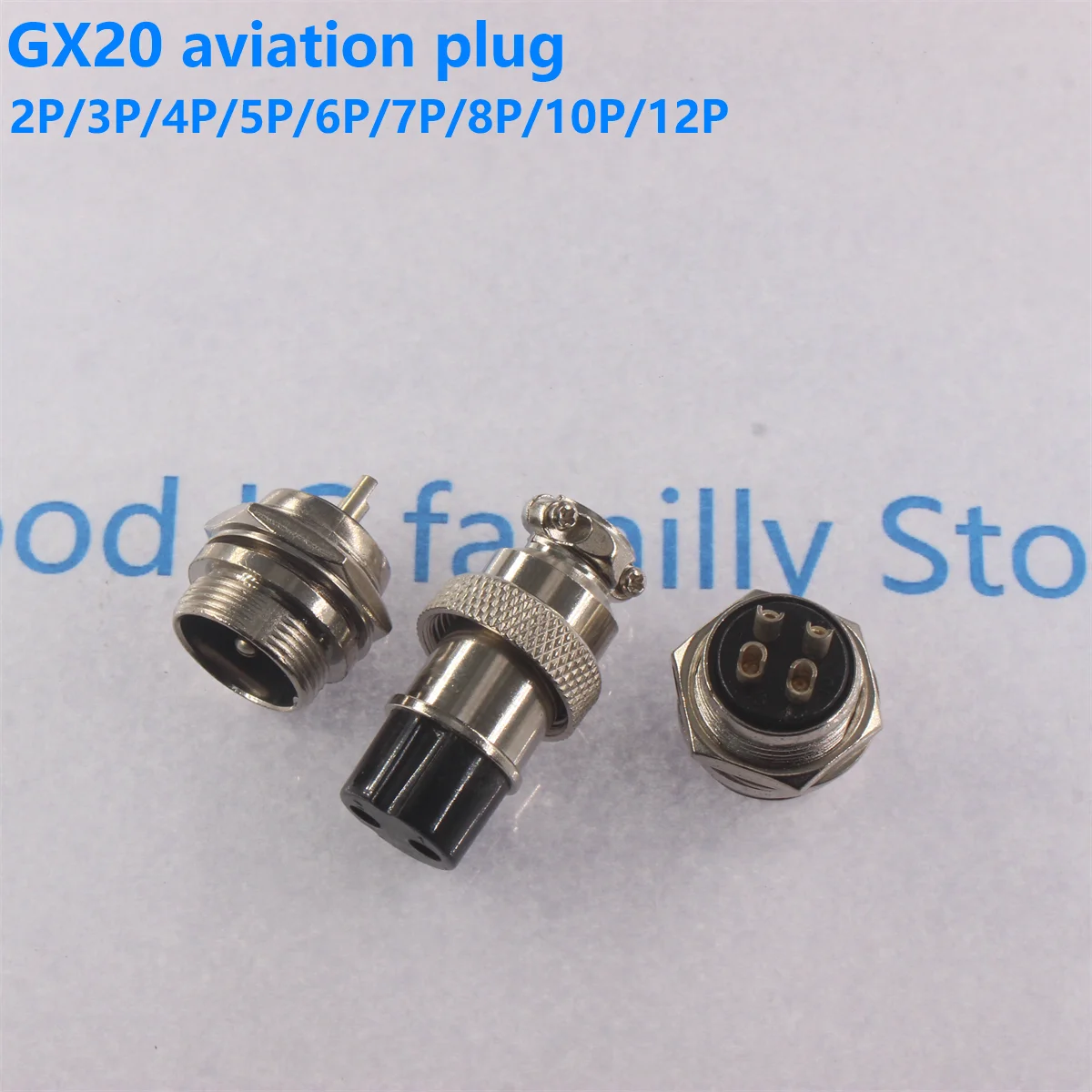 GX20 2/3/4/5/6/7/8/9/10/12/14/15 Pin Male Female Butting Wire Cable Circular Aviation Socket Plug Panel Connector