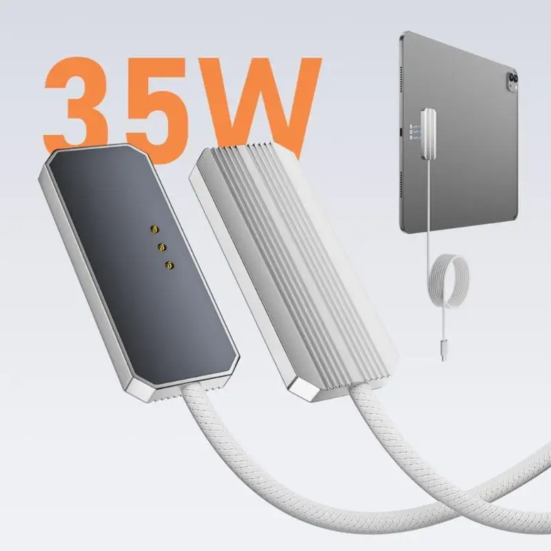 

Магнитный разъем из алюминиевого сплава, зарядный адаптер для планшета 11 дюймов, 13 дюймов, обеспечивает быструю скорость 35 Вт