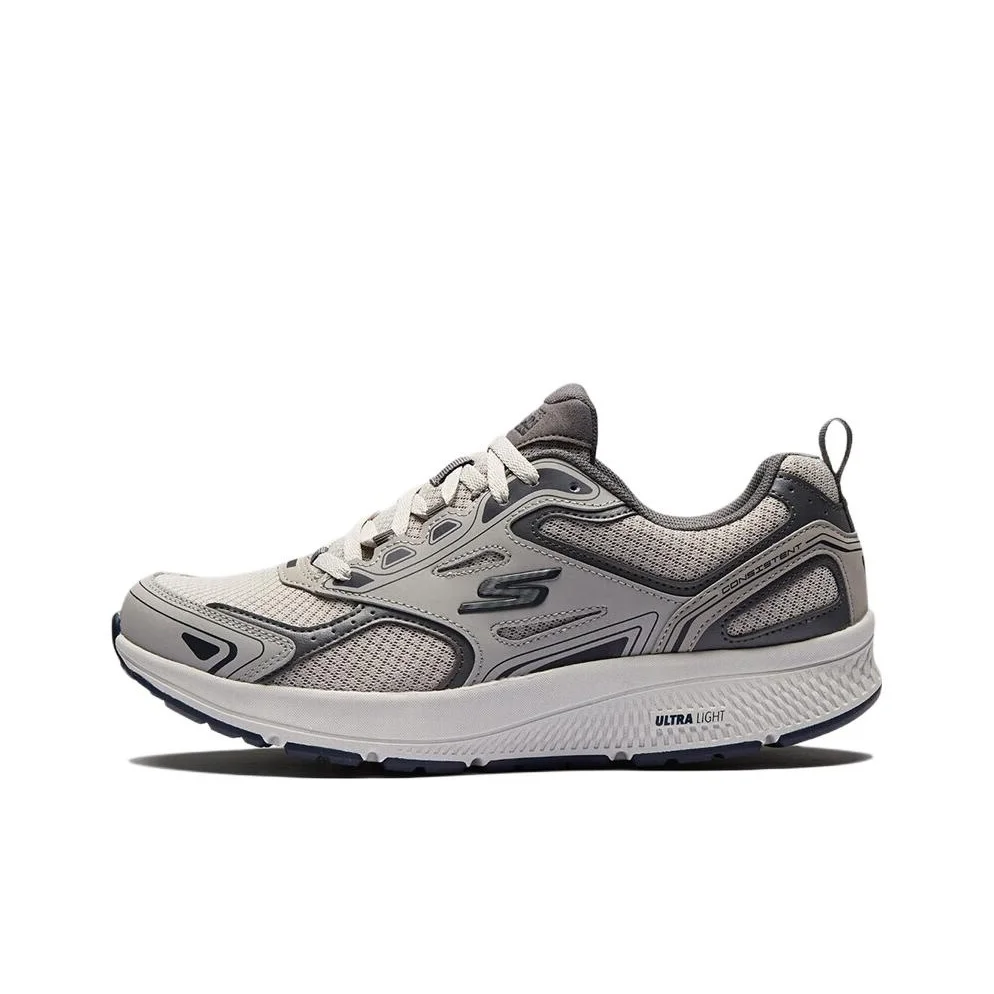 Skechers Go Run Consistent Mesh Low top Running Shoes Men's Gray 220034-GYNV