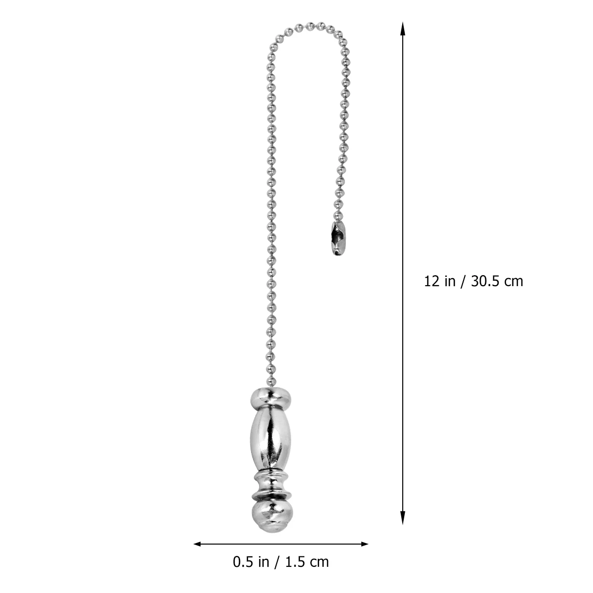 

Bead for Light 30.5CM Ceiling Fan Pull Chain Round Smooth Vintage Durable Rust Proof Easy Install Pendant Lamp Cable Chain