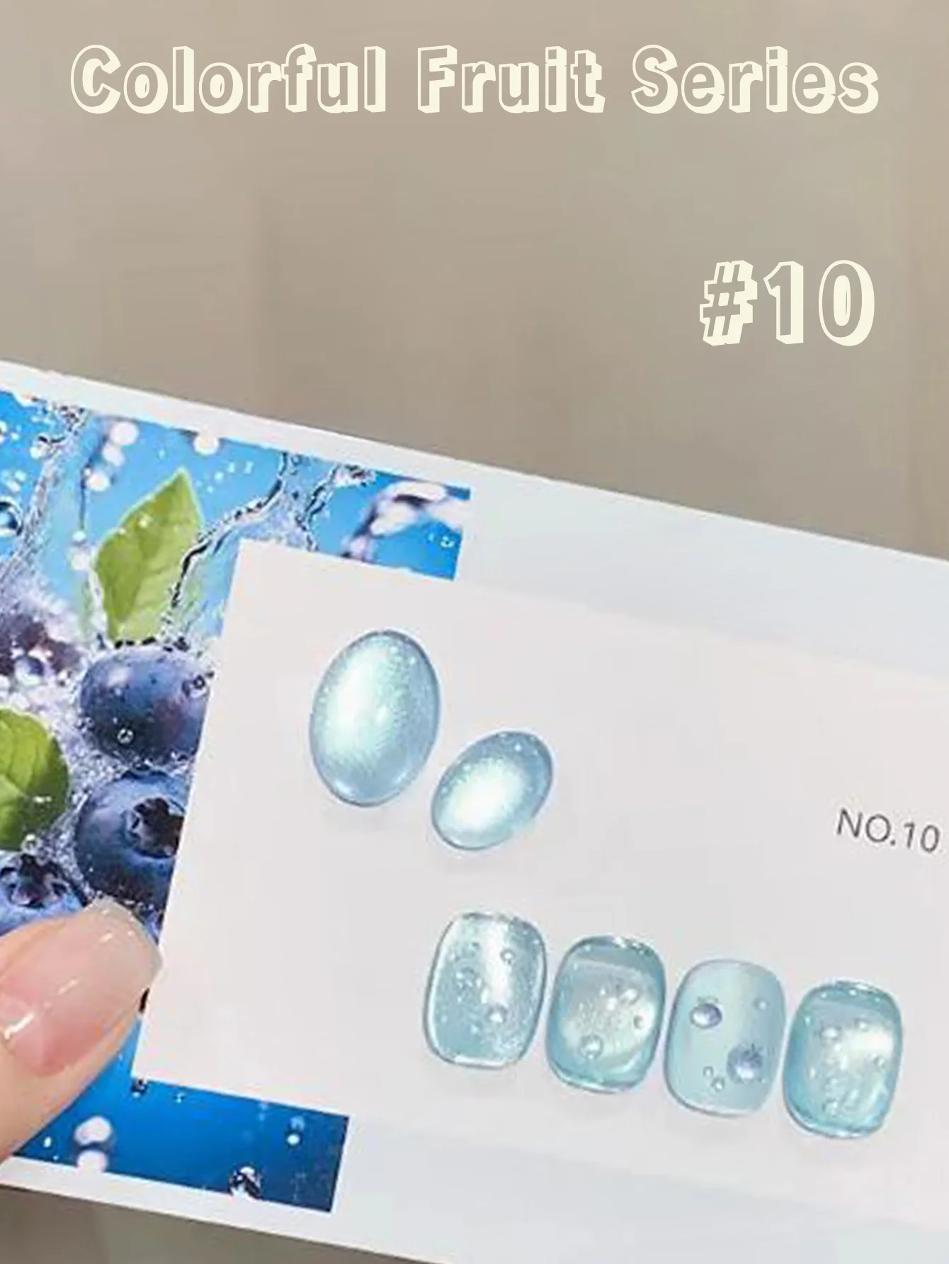 ZH 1-20 ชิ้น 2025 ฤดูร้อนใหม่อินเทอร์เน็ตคนดังยอดนิยม Ice Clear ผลไม้ Cat Eye เล็บเจลเล็บเล็บอุปกรณ์