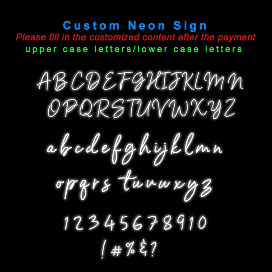 Custom Name Neon Sign Room Wall Decoration Light LED Neon Lights for Birthday Wedding Living Room Home Decor Personalized Gifts