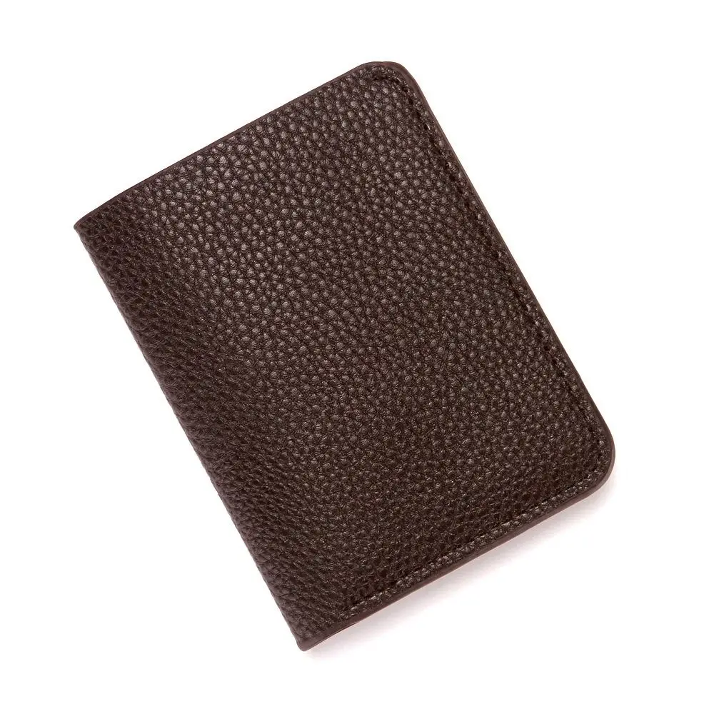 Men Wallet Short Card Holder Mini Male Purse Slim Wallet Embossed Leather Wallets Money Clips Ultra-thin ID Card Holders