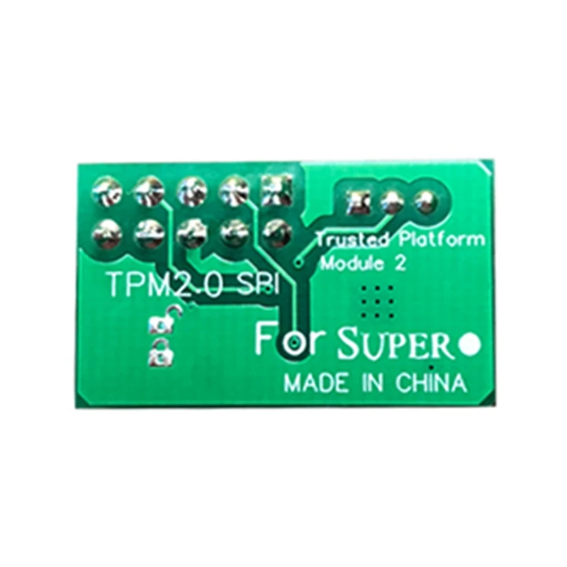 TPM 2.0 Encryption Security Module Remote Card Supports Version 2.0 10 Pin SPI Tpm 2.0 Security Module For Supermicro