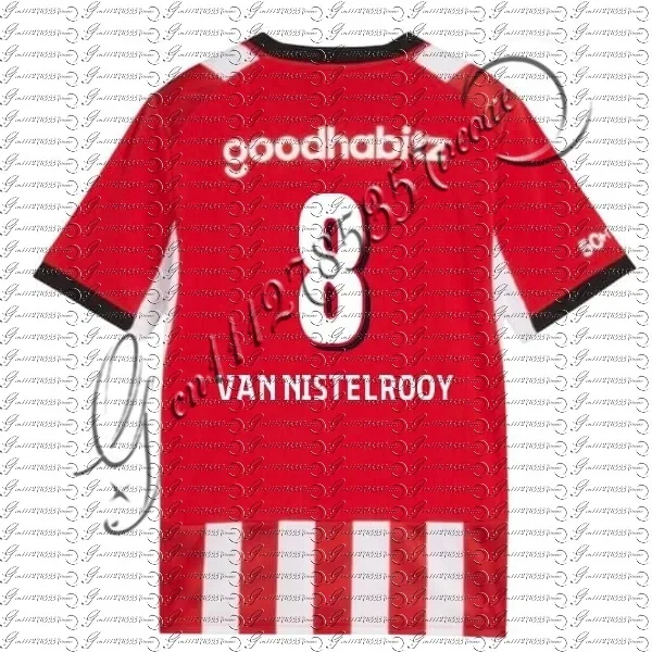 26/27 Herren Rot-Weiß Vertikal Gestreiftes Fußballtrikot Atmungsaktives Kurzarm-Trainingsjersey Uniform für Familienoutfits – Detail 7