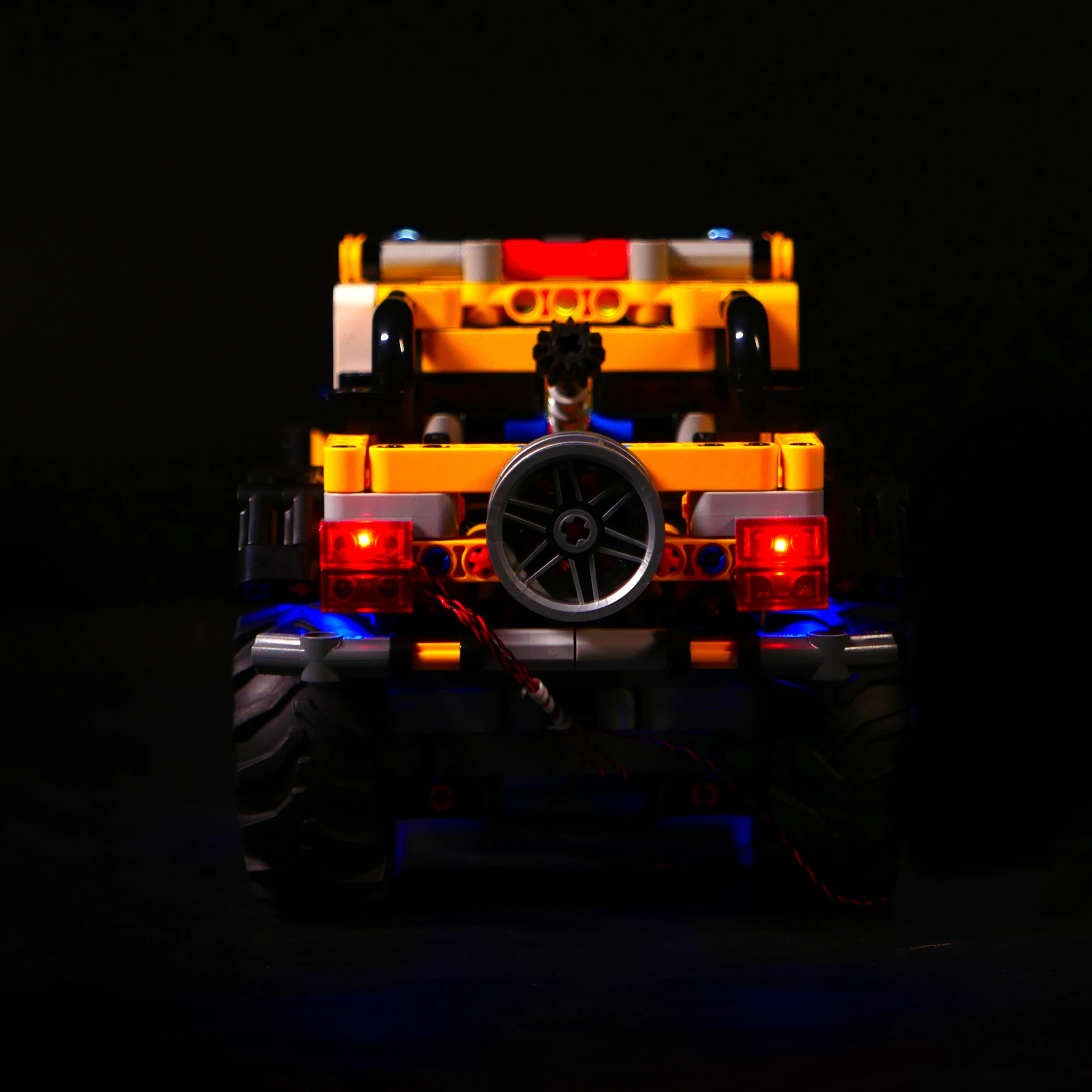 Zestaw DIY z klocków konstrukcyjnych i oświetleniem LED do modelu SUV-a 42122 Adventure, kreatywne akcesoria oświetleniowe dekoracyjne do kolekcji.