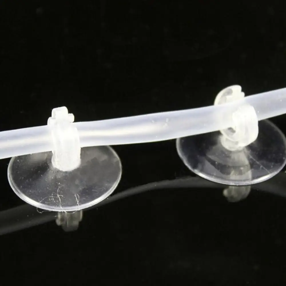 10 PCS Air Pumps Accessories Pump Airline Tube 4/6mm Cup Holder Sucker Aquarium Suction Sucker Tube Sucker for Fish Tank