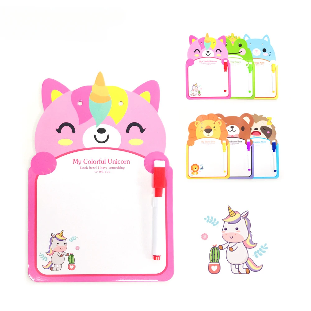 Baby Writing Pad Includes A Pen Cute Animal Shapes Handwriting Is Erasable Reusable Various Styles Available