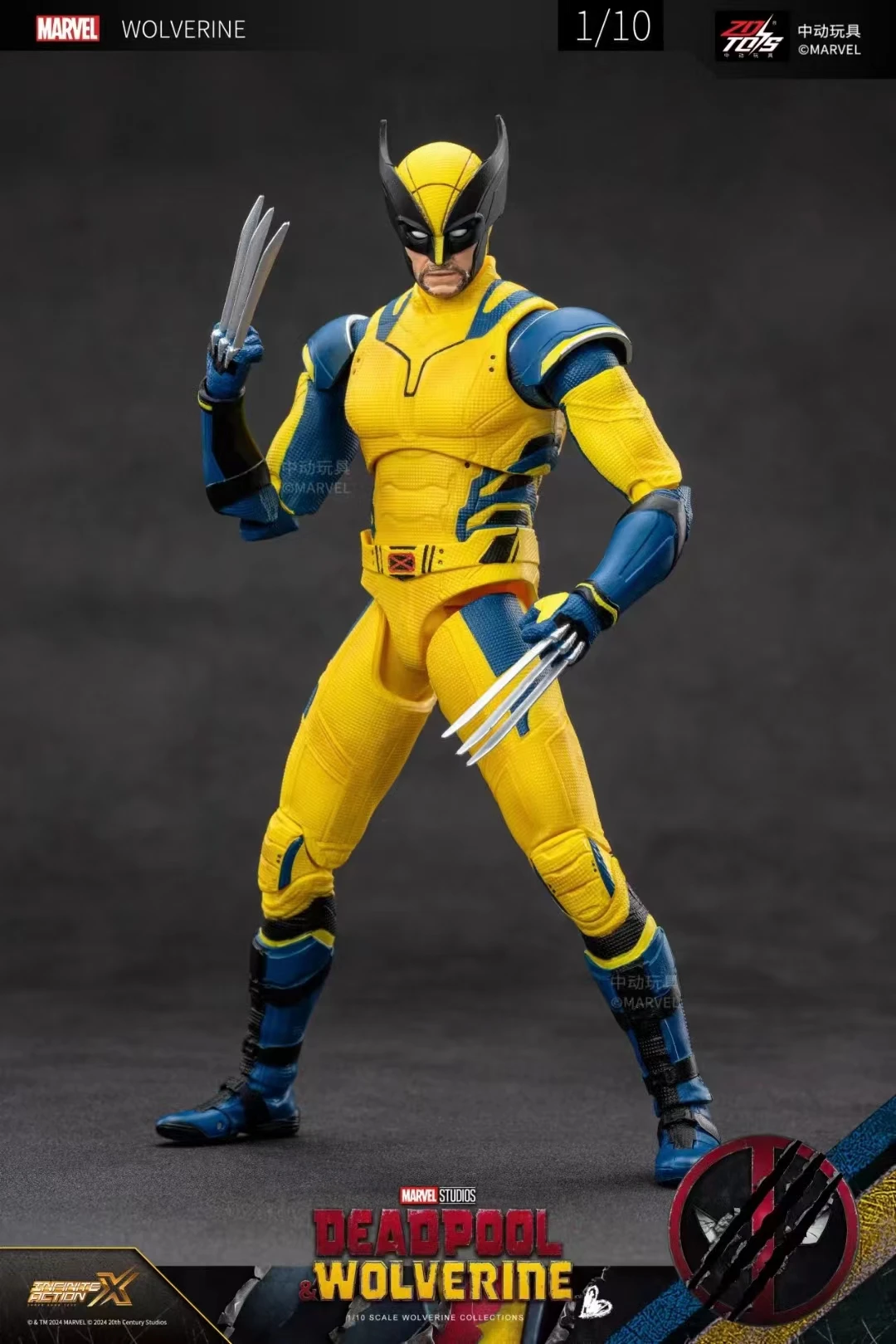 [in-stock] Zdtoys 1/10 Marvel Deadpool & Wolverine Model Toy Anime Gift Action Figures Collect