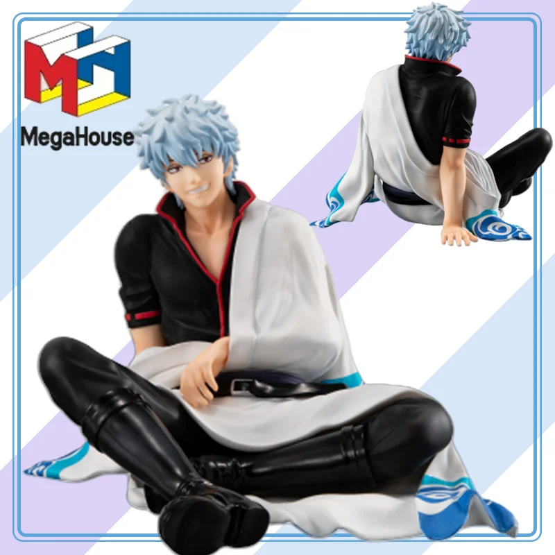 

MegaHouse Genuine Gintama - Sakata Gintoki - G.E.M. - Tenohira Collection Series Model Cartoon Character Garage Kit Gifts Toys