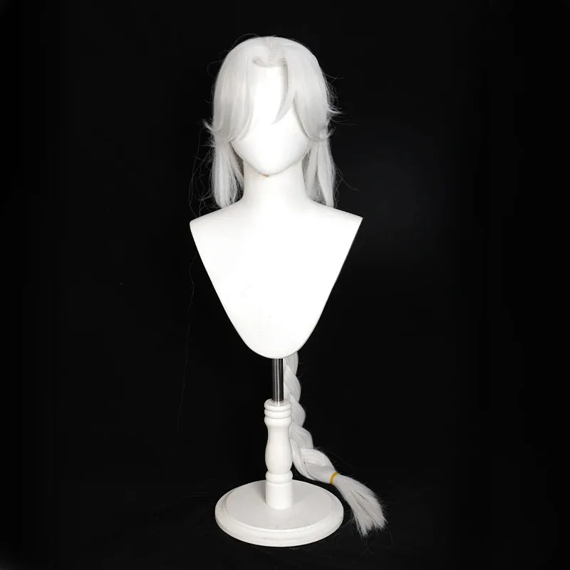 Wig Cosplay Anime To Be Hero X Queen Kepang Panjang Putih Karnaval Pesta Halloween untuk Wanita Anak Perempuan Permainan Peran Hadiah Alat Peraga Cosplay