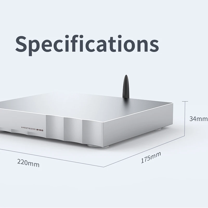 SMSL B100 Hi-res Bluetooth5.1 Receiver BT Converter AK4493S DAC Chip Support UAT/LDAC/APTX/HD/SBC/AAC