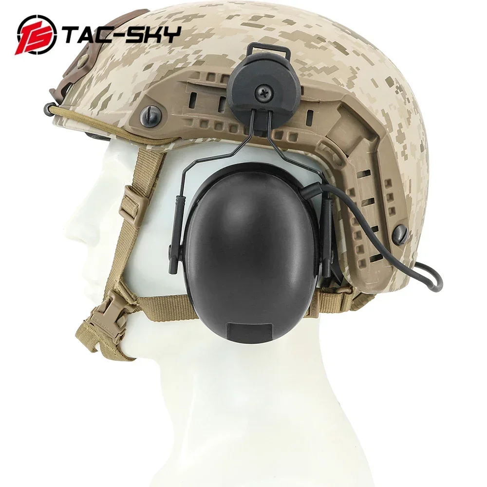 TS TAC-SKY Tactical Helmet ARC-Rail Adapter for 3MPelto TACTICAL300/500 Tactical Headphones Hearing Protection Shooting Earmuffs