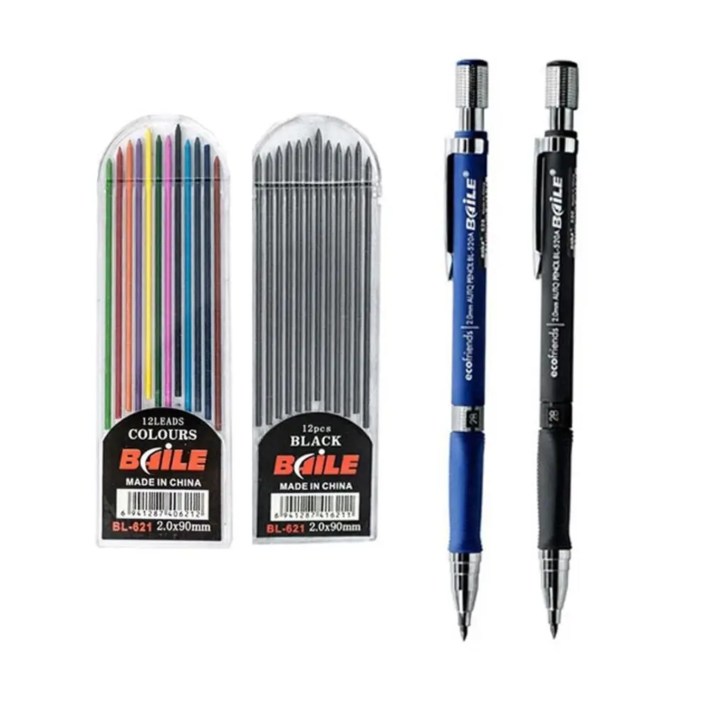 Simple Office School Writing Tools Drawing Pencil Lead 2B Automatic Pencils Stationery Supplies Mechanical Pencil