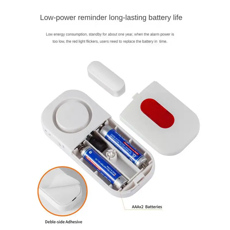 CORUI-Sensor Inteligente de Porta e Janela, Detector Aberto e Fechado, Alarme Anti-Roubo, Indução Magnética, Casa e Hotel, 130dB