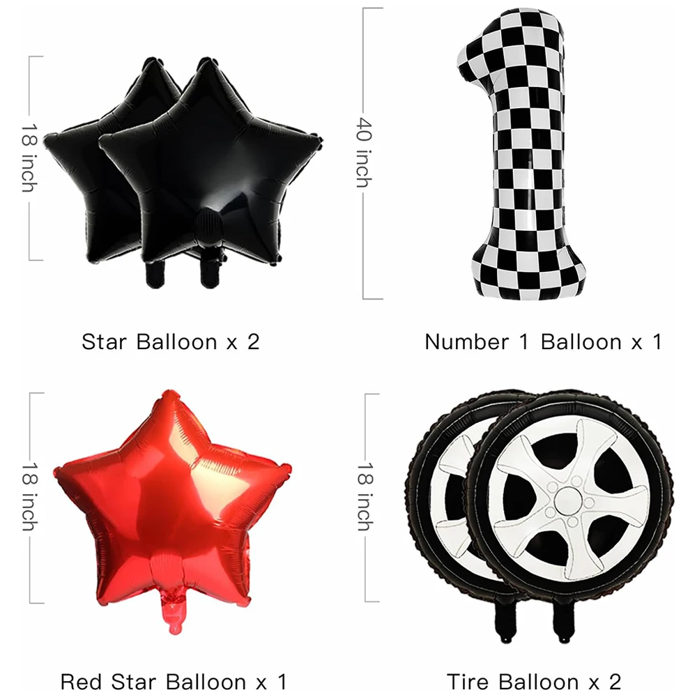 Dirt Bike Motorrad Thema Einweggeschirr Banner Ballon Kuchen Dekor Jungen Motorrad Rennen Geburtstag Party Dekoration Lieferungen – Detail 23