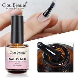 Clou Beaute Fast Air Dry Primer Base Primer No Wipe Top Coat Matte Top Soak Off Gel Nail Polish Prep Dehydrator Prime Nail Art