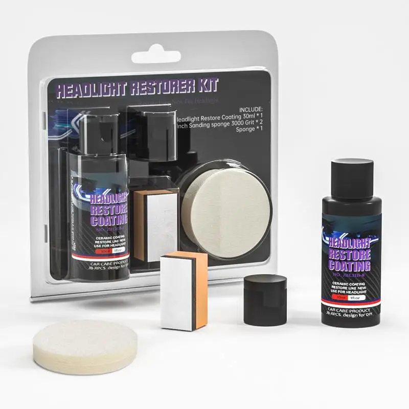 

Car Headlight Restoration Polishing Kits Headlight Polishing Compound UV Protection Headlight Restorer Kit Car Paint Care