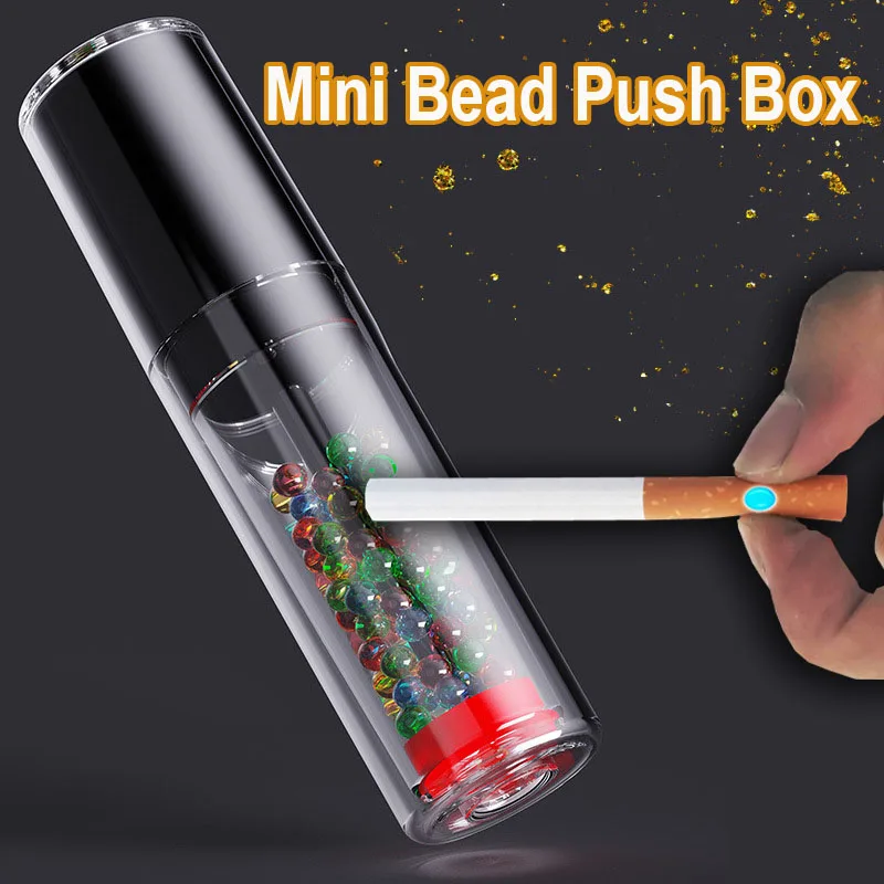 Handliche Mini-Zigarette platzen Perlen Push-Box Rauchen Geschmack Explosion Popping Kapseln Menthol Mix Obst schmeckt Rauchen Gadgets