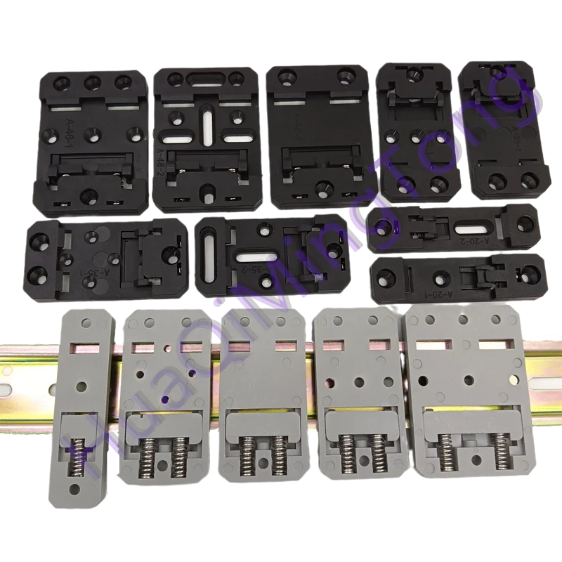 DIN 35mm rail buckle installation 20mm wide plastic buckle PSU switch, switch and other equipment applicable