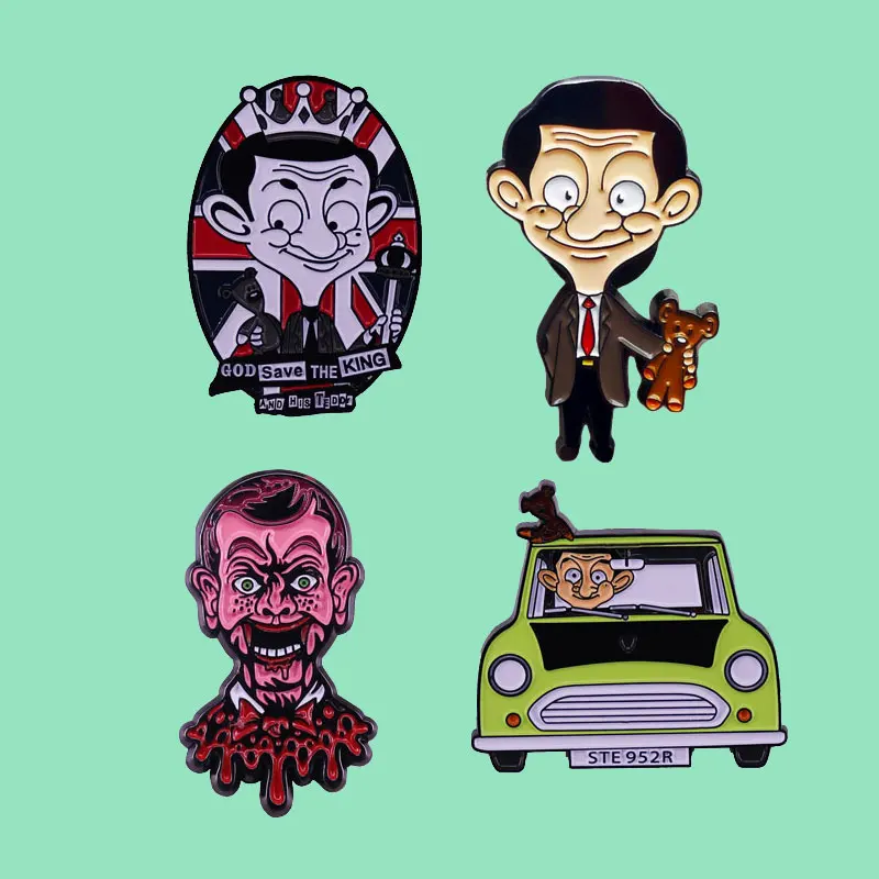 Fun Clothing Metal Badge Accessories Personalized Creative Comedian Cartoon Pin Cute Car High-grade Brooch Trinkets Medal Gift